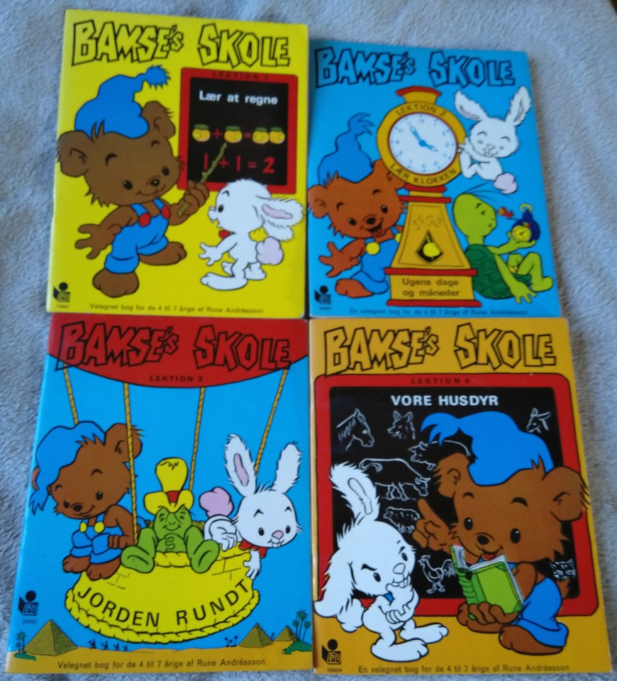 4 x Bamse Lektion, .