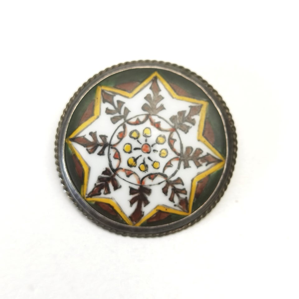 Broche, sølv, Vintage sølv broche