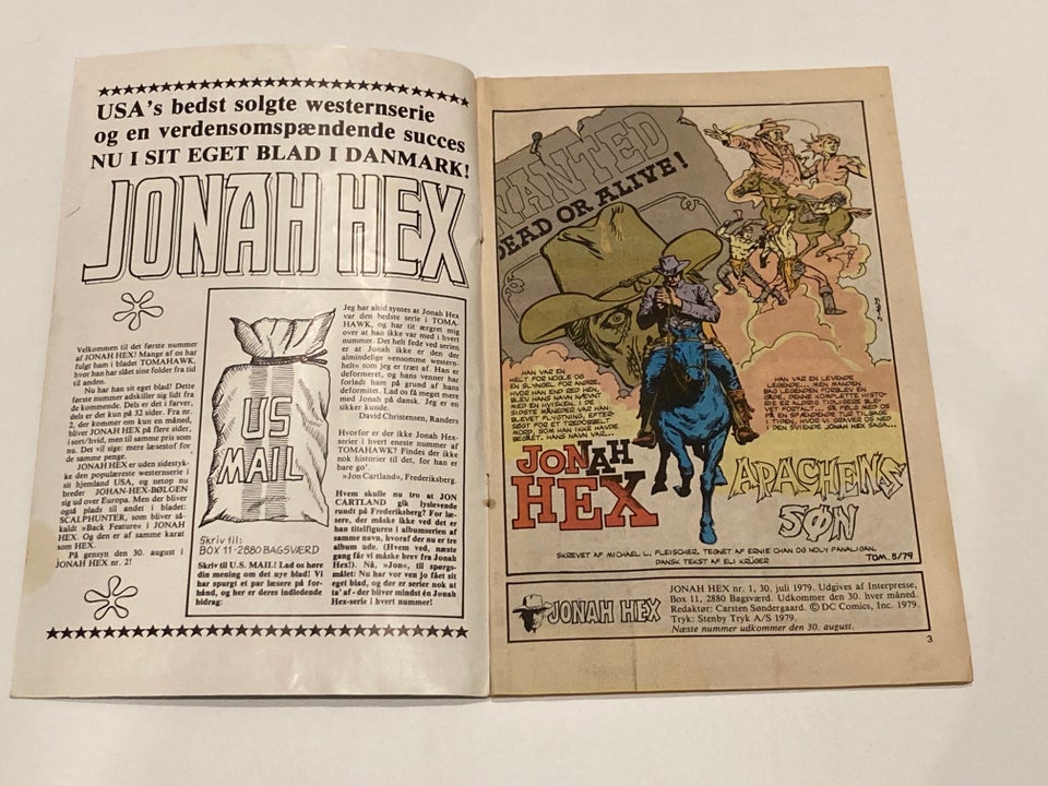 Jonah Hex 1979 Nr. 1, DC Comics, Blad