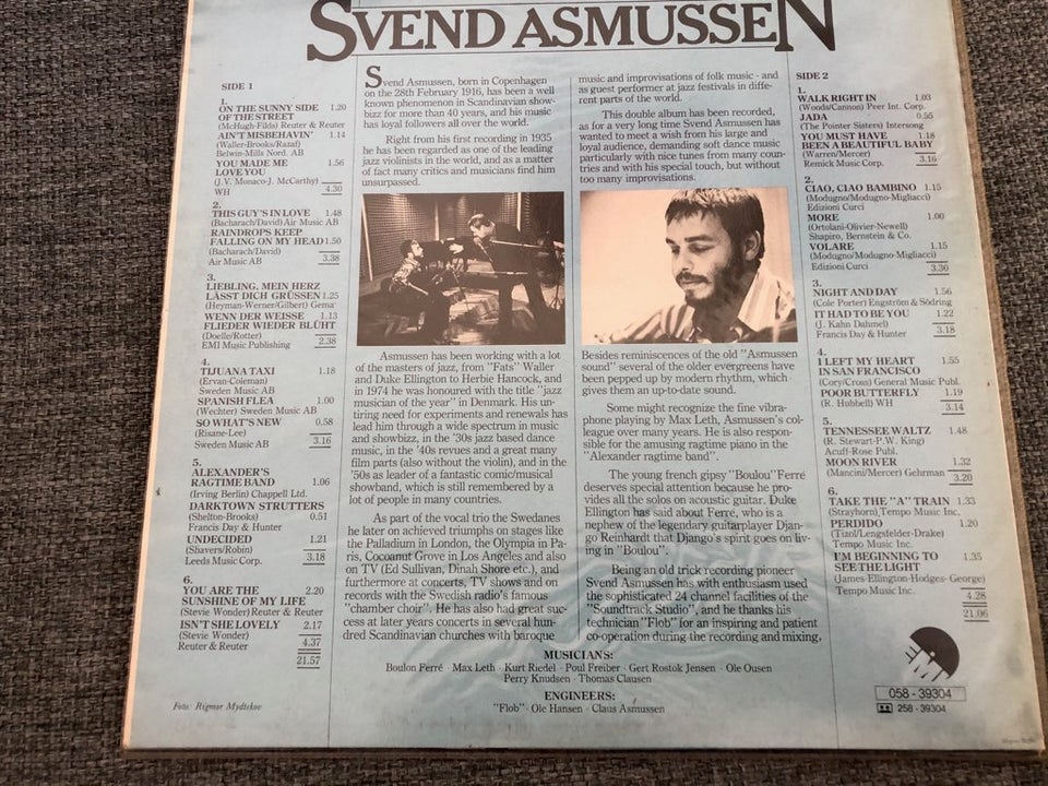 LP, Svend Asmussen, Dance Along