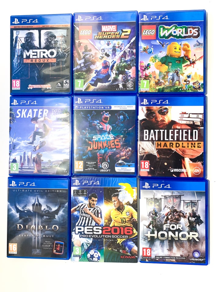 Blandede PS4 spil - se priserne i