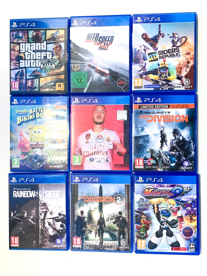 Blandede PS4 spil - se priserne i