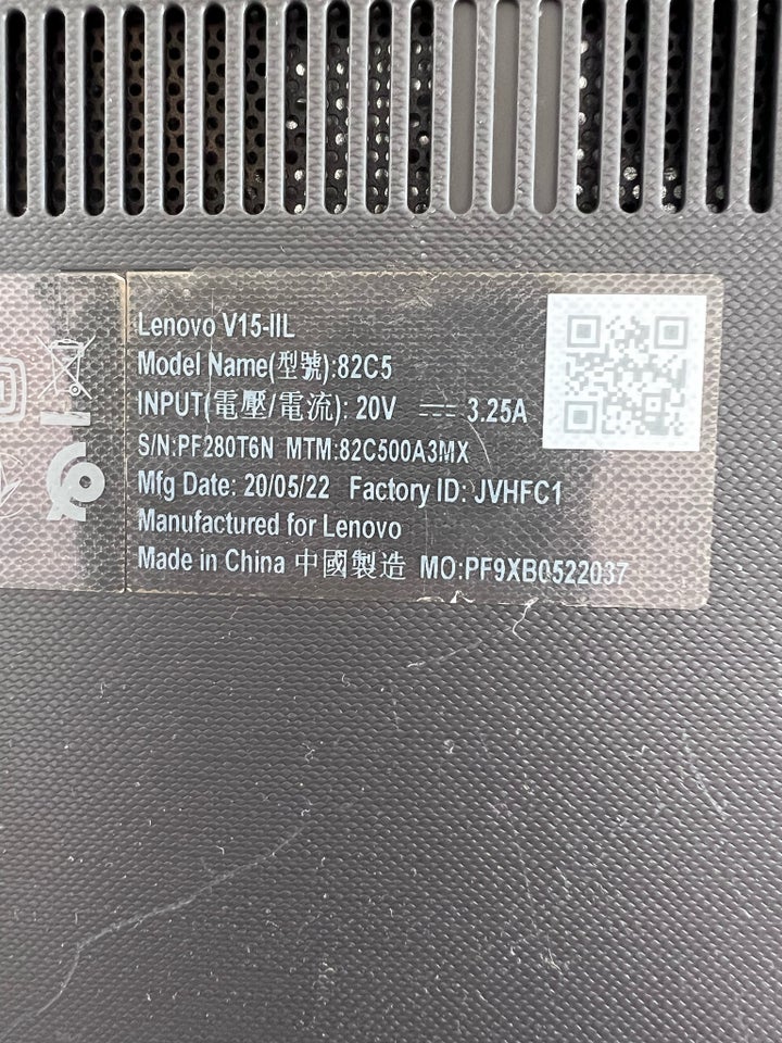 Lenovo V15-IIL 82C5, Intel core i5