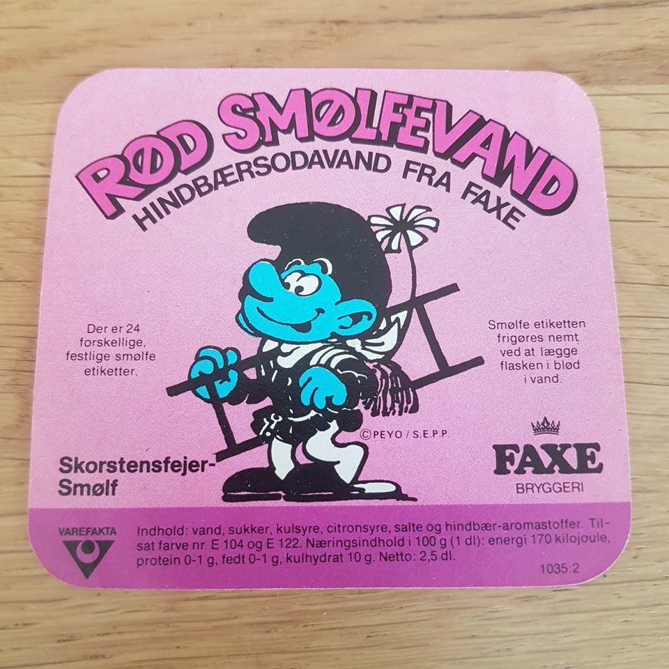 Smølfer, Faxe - Rød Smølfevand