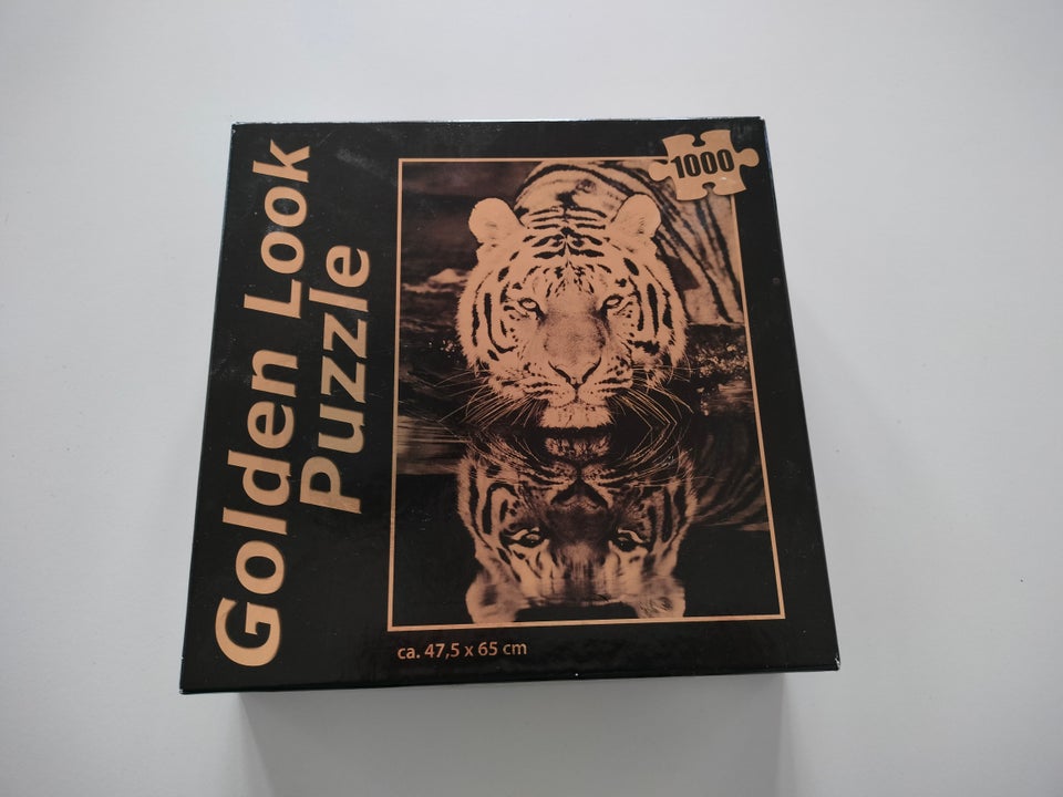 Golden look puzzle tiger,