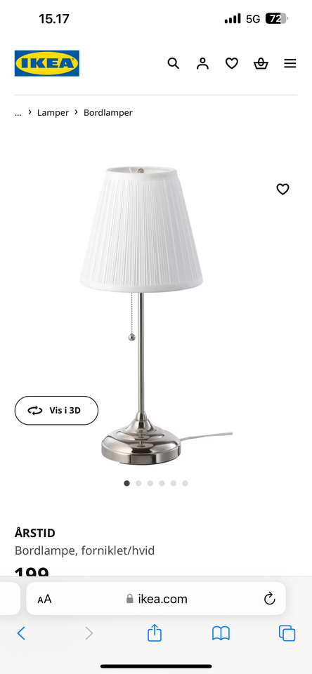 Anden bordlampe