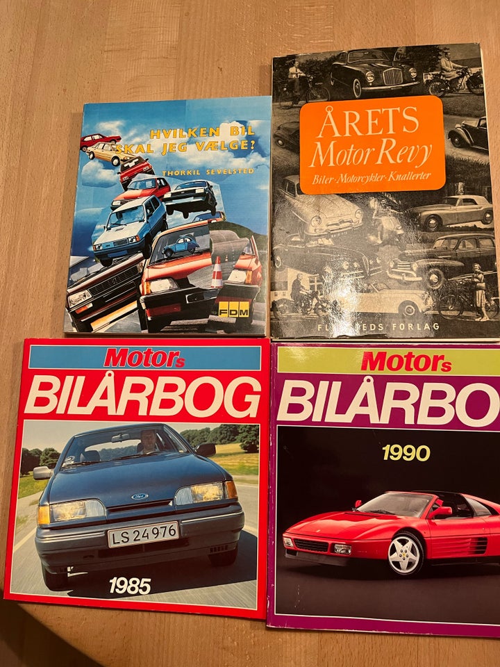 Bilbøger, emne: bil og motor