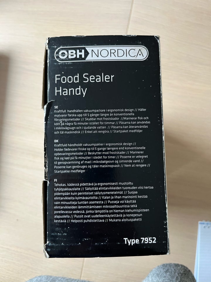 Food Sealer Handy, OBH Nordic