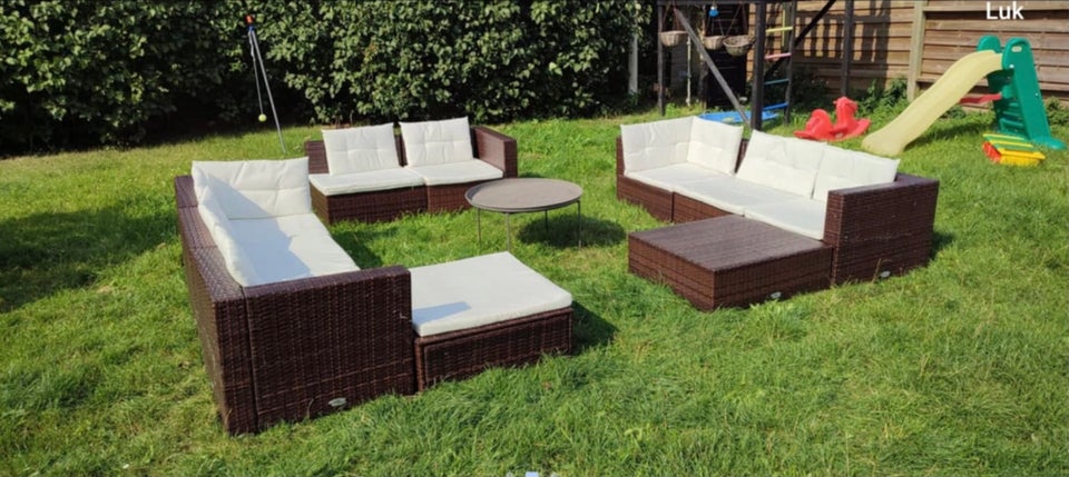 Loungesæt, VidaXL, polyrattan