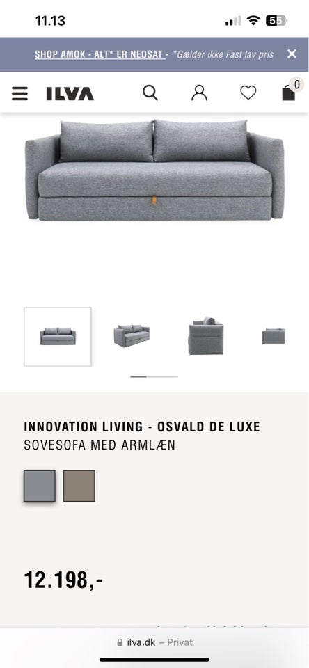 Sovesofa Ilva Oswald de luxe  b: