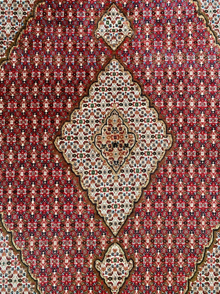 Løst fint Tabriz silke tæppe / ægte