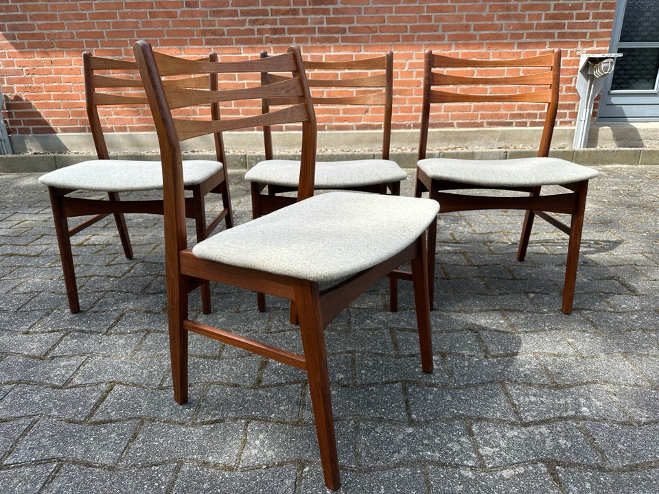 4 flotte teak spisestole