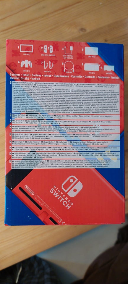 Nintendo Switch Mario Red  Blue