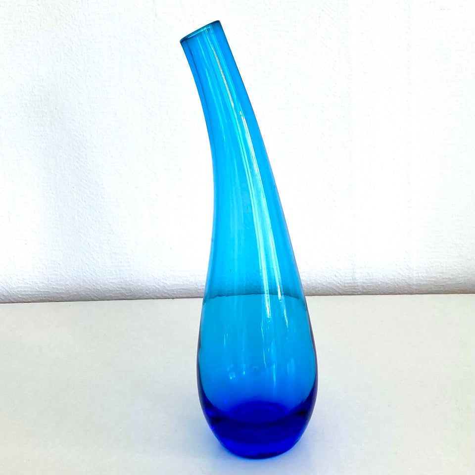 Glas Blå Vase