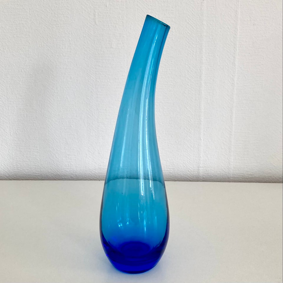 Glas Blå Vase