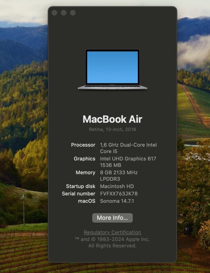 MacBook Air, A1932, 1.6 GHz