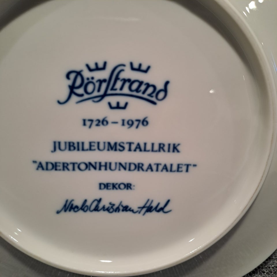 Jubilæumsplatte Rørstrand