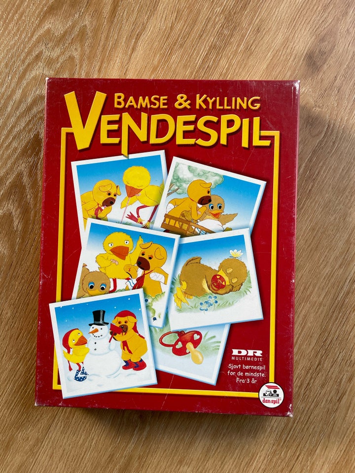 Bamse og kylling vendespil