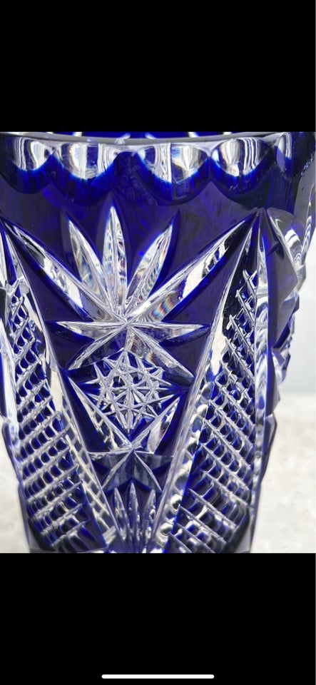 Glas Bøhmisk vase Vintage