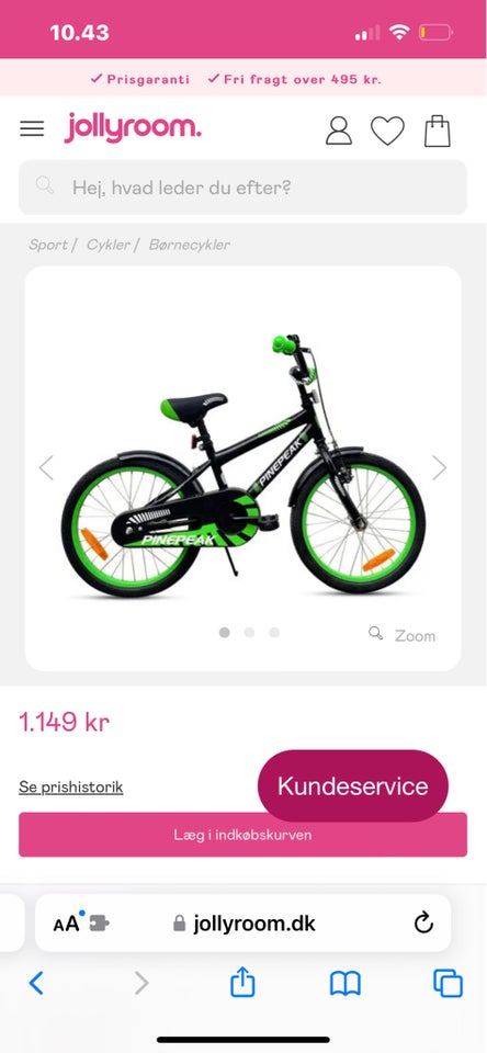 Unisex børnecykel, anden type,