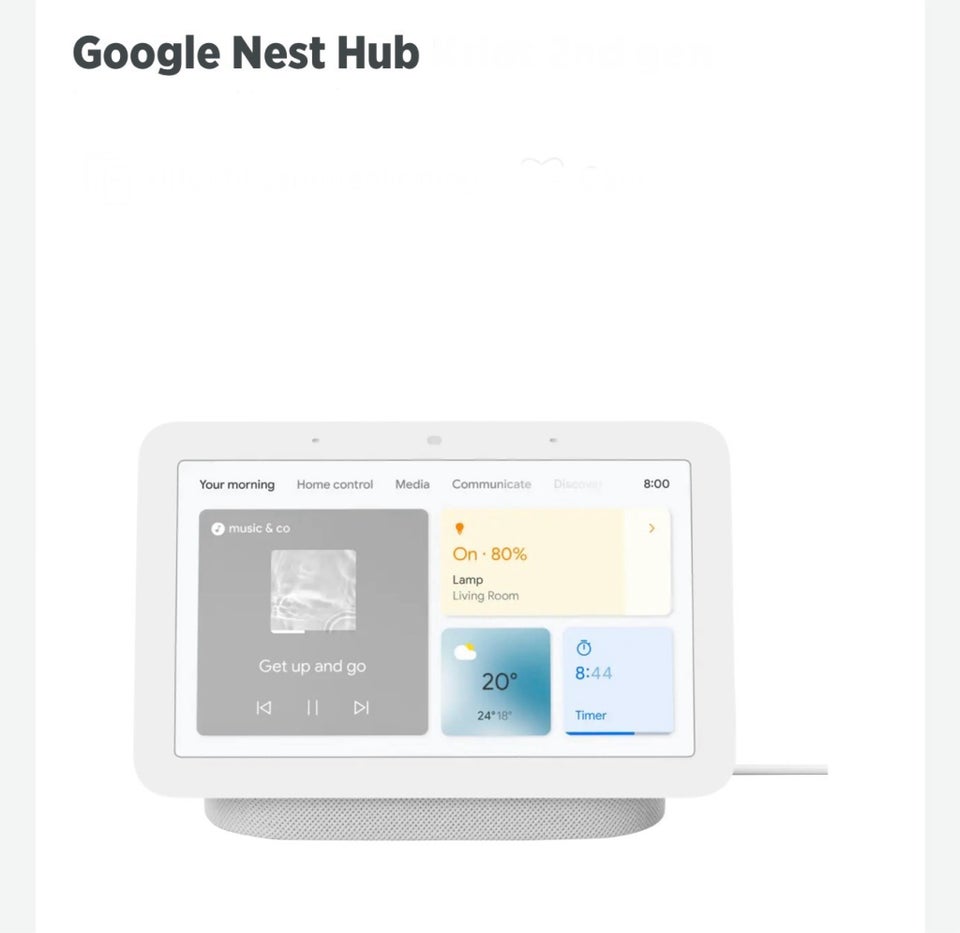 Højttaler, Google, Nest hub