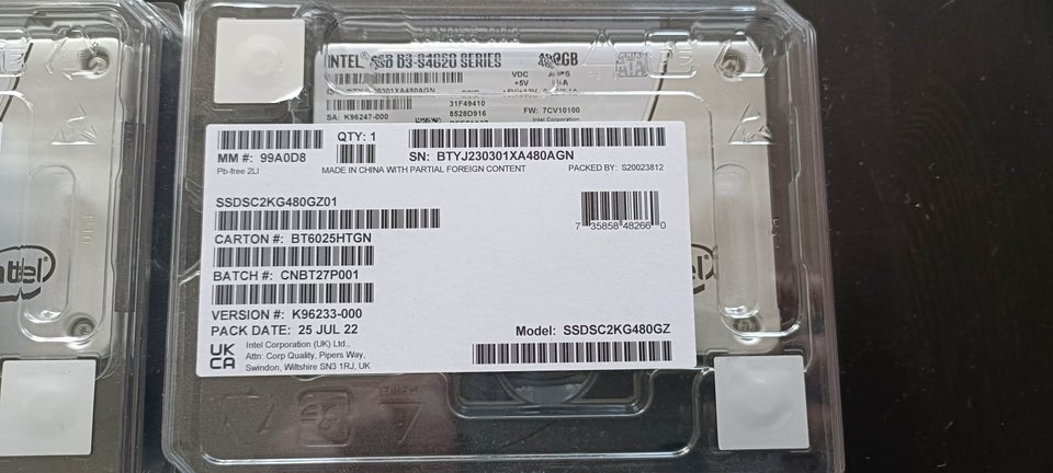 Intel SSD D3-S4620