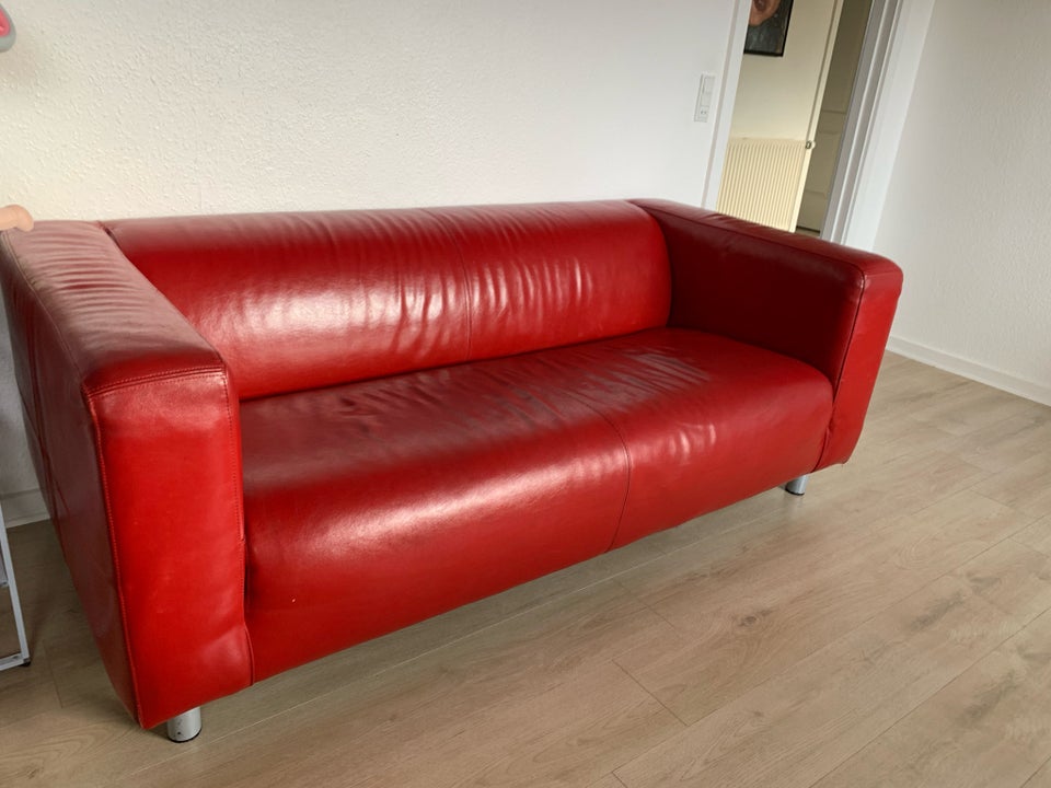 Sofa, læder, 3 pers.