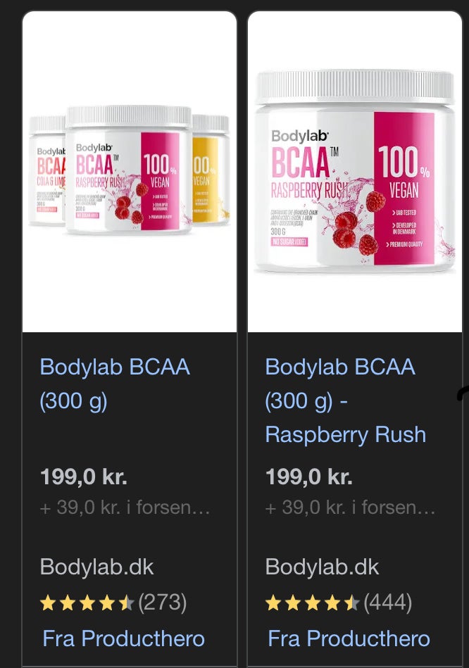 Kosttilskud, Bodylab protein bcaa