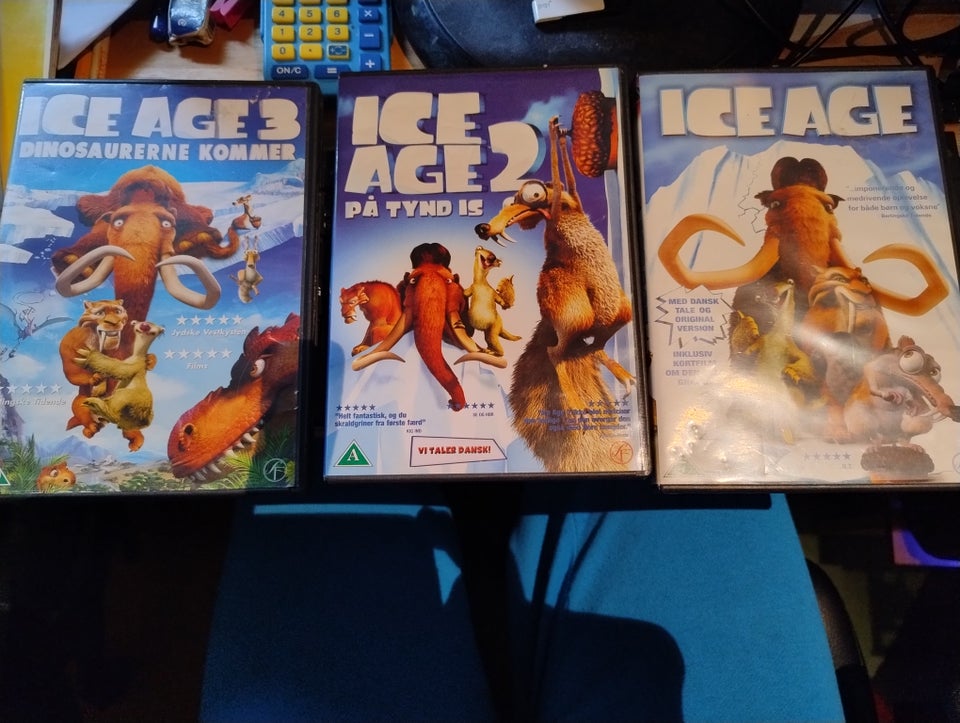 Ice age 1+2+3, DVD, familiefilm