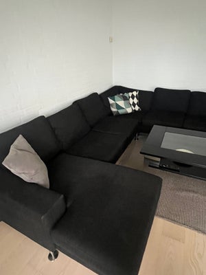 Hjørnesofa stof 6 pers