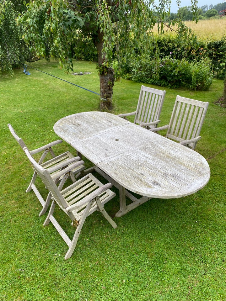 Havemøbelsæt Natural Teak