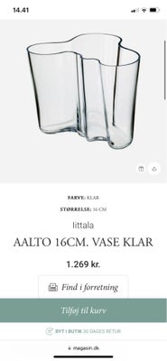 Vase Littala Aalto vaser x 2