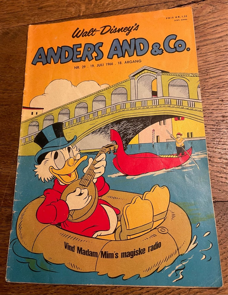 Anders And 1966 nr. 29, Walt Disney,