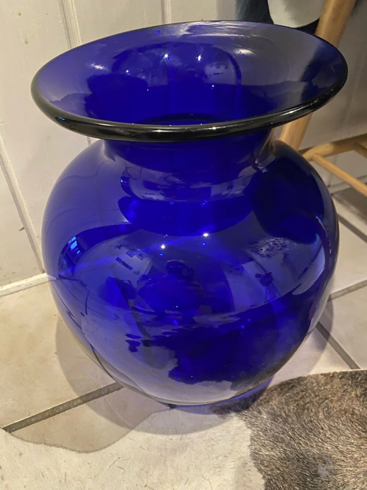 Stor vase Lyngby glas