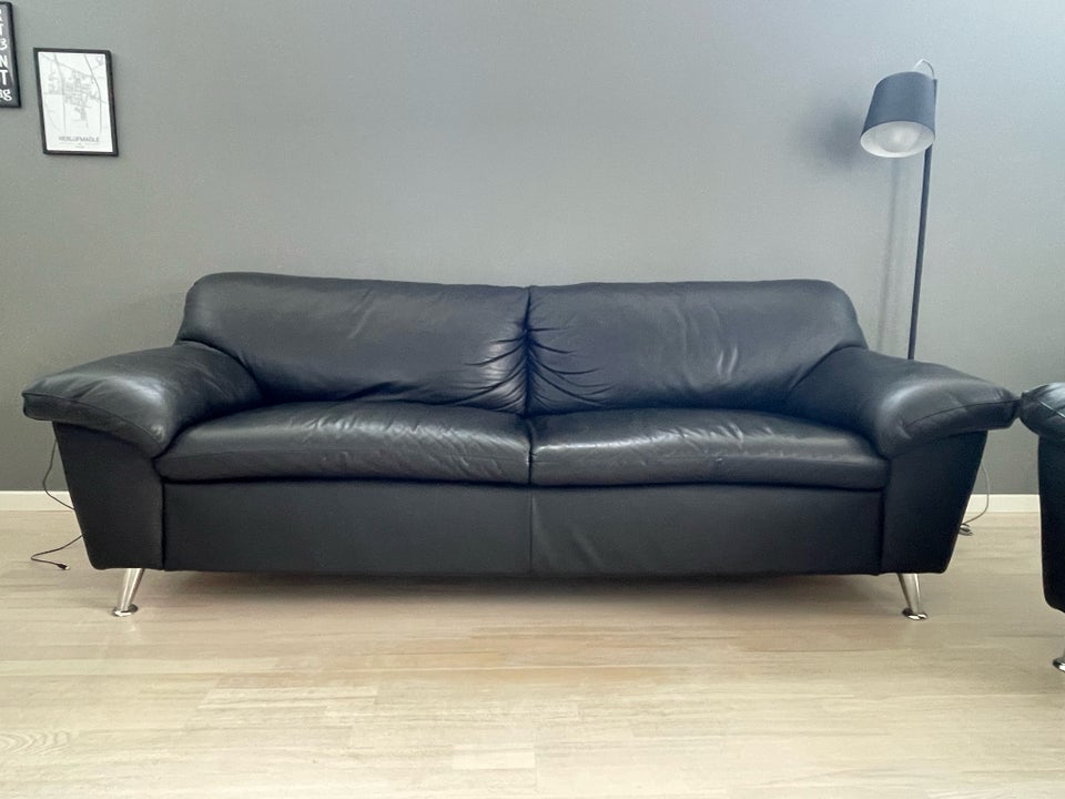 Sofa læder 3 pers