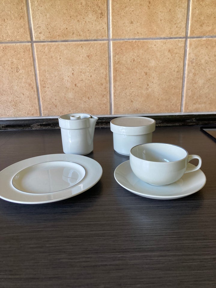 Porcelæn Kaffestel Blåkant