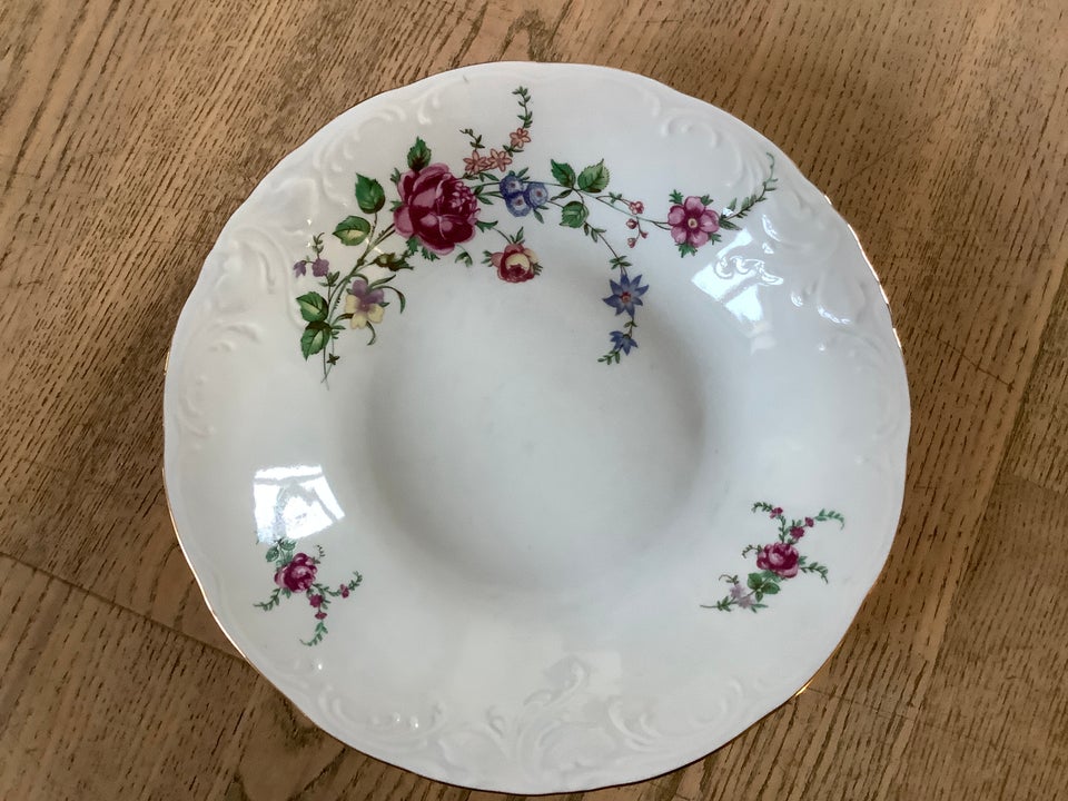 Porcelæn Tallerkner Vildrose