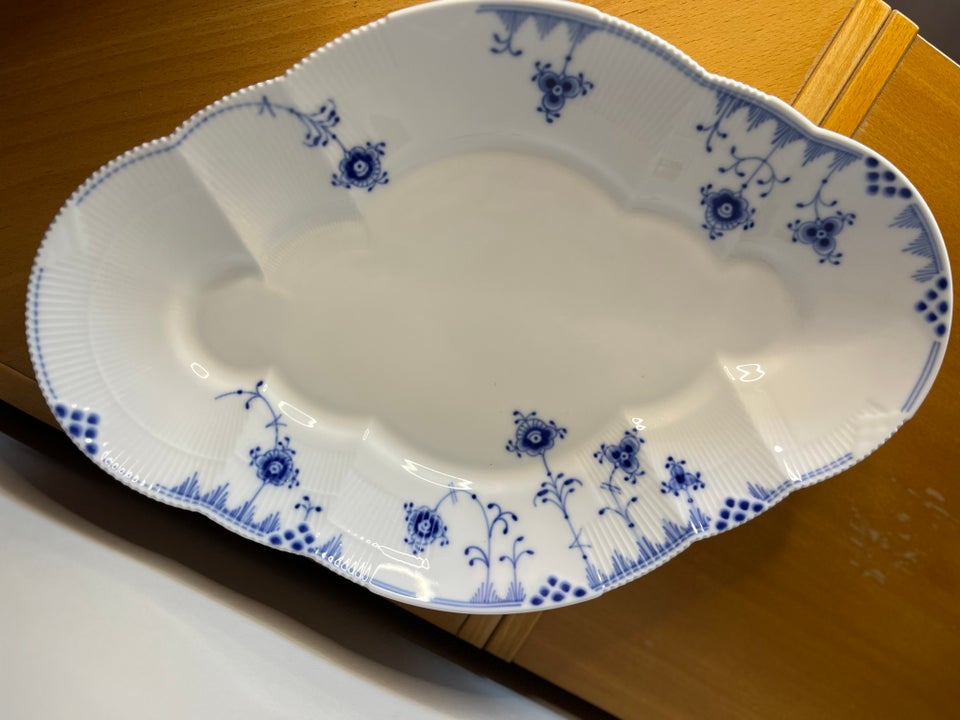 Porcelæn Blå elements fad Royal