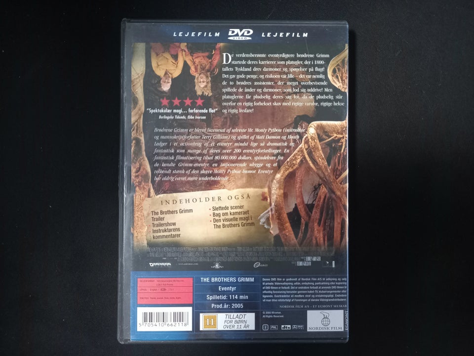 The Brothers Grimm, DVD, eventyr