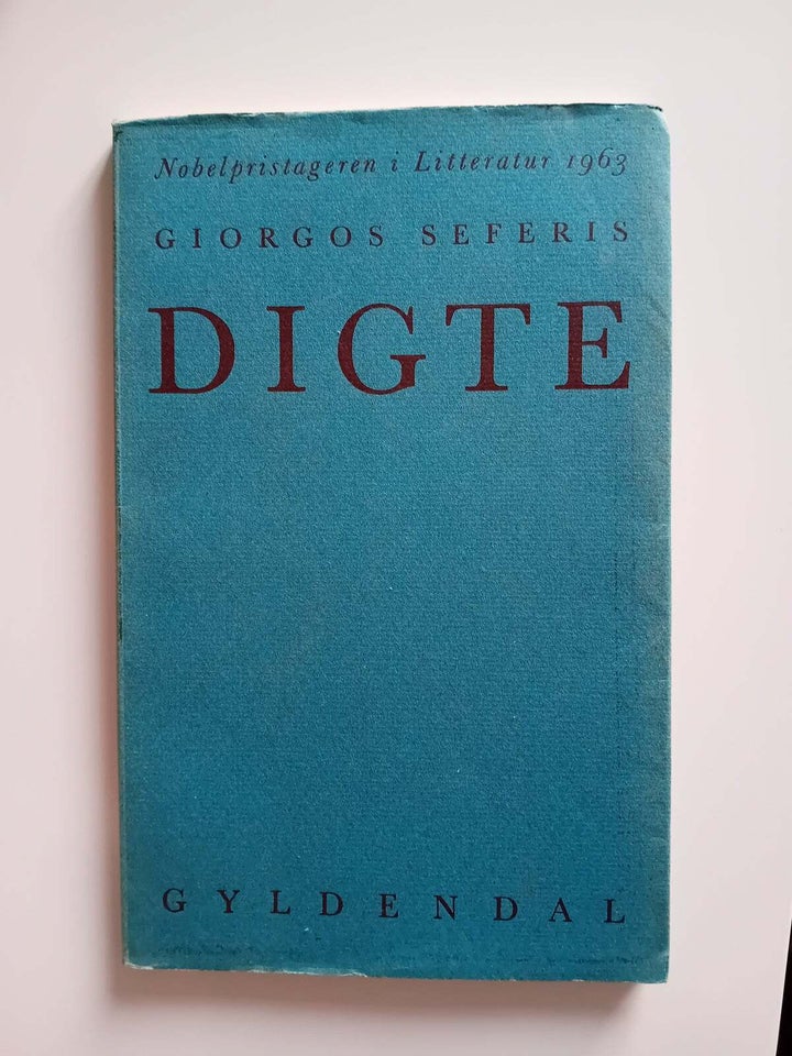 Digte, Giorgos Seferis, genre: