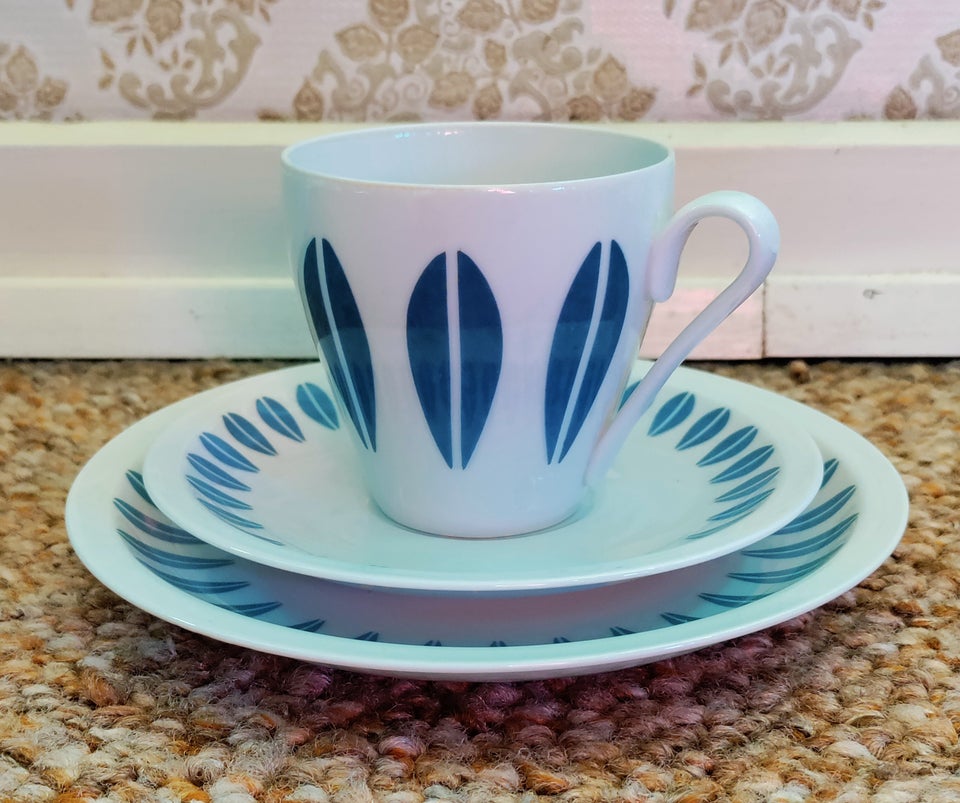 Porcelæn, Trio kaffe sæt, Lyngby