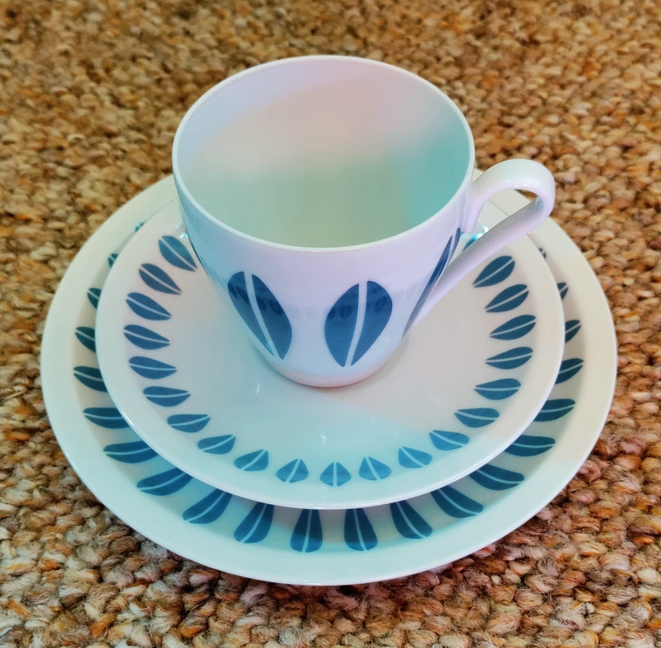 Porcelæn, Trio kaffe sæt, Lyngby