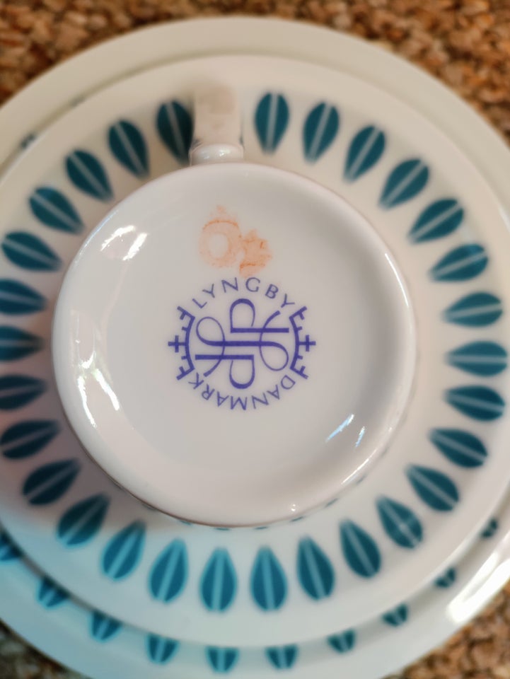 Porcelæn, Trio kaffe sæt, Lyngby