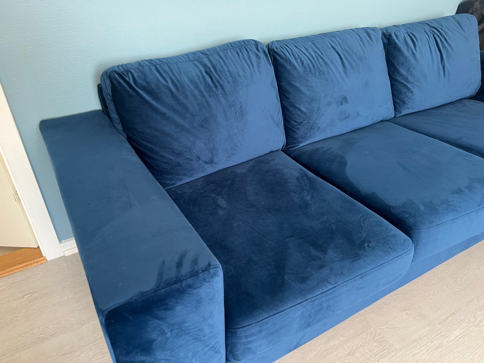 Sofa, velour, 3 pers.