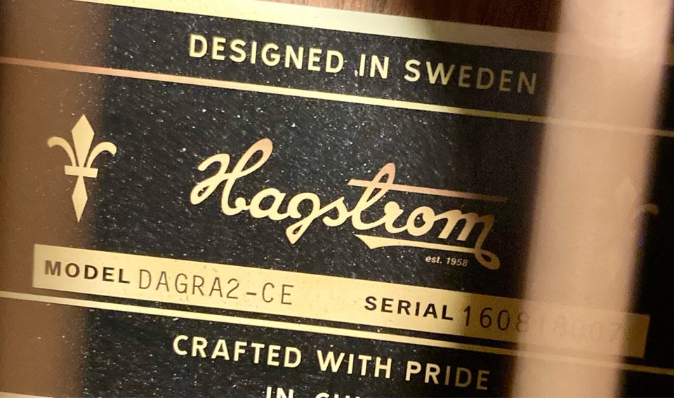 Halvakustisk, Hagström DAGRA 2 - CE