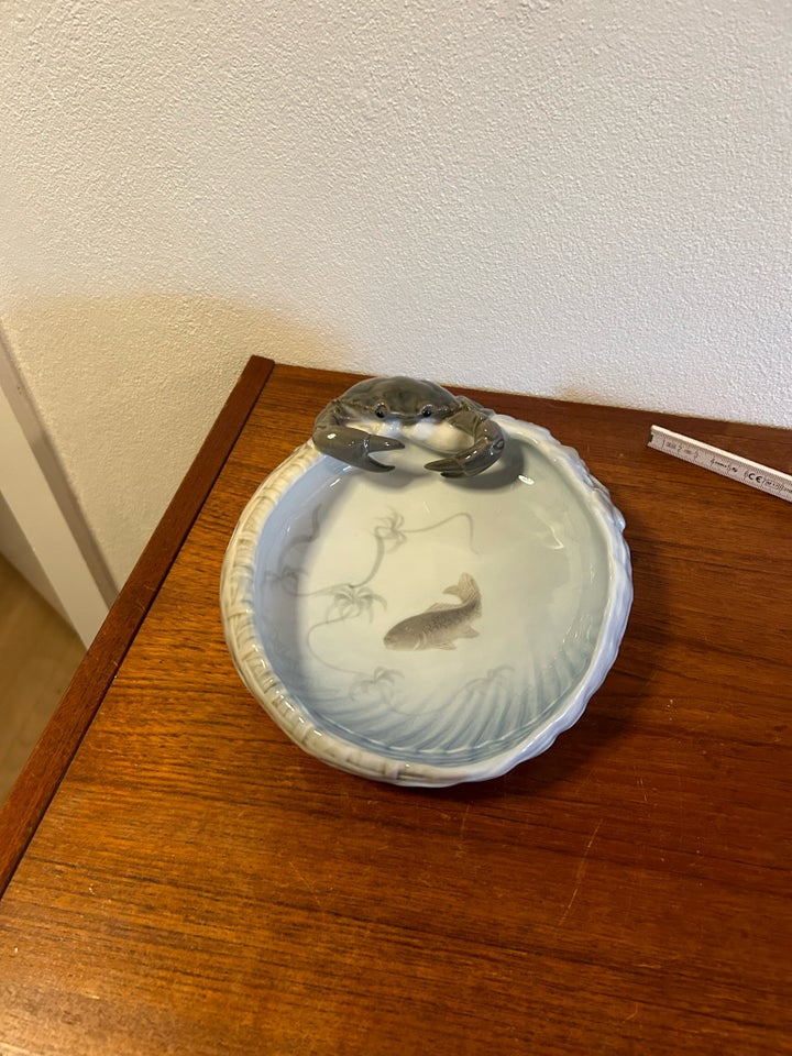 Porcelæn Skål med krabbe og fisk