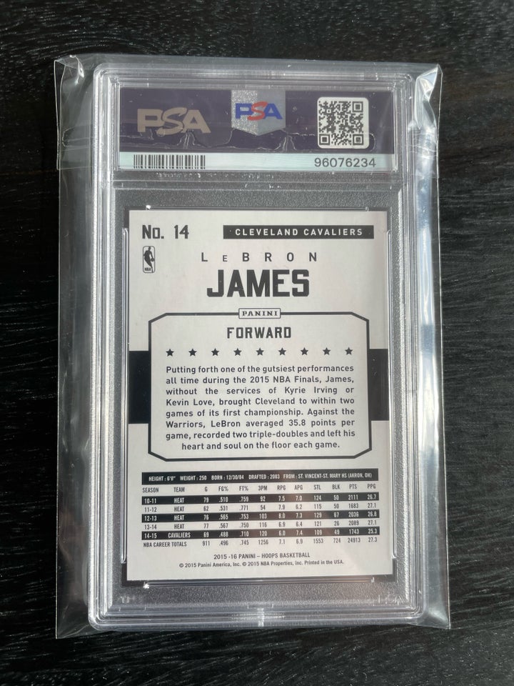 Samlekort, 2015 Lebron James Psa 10