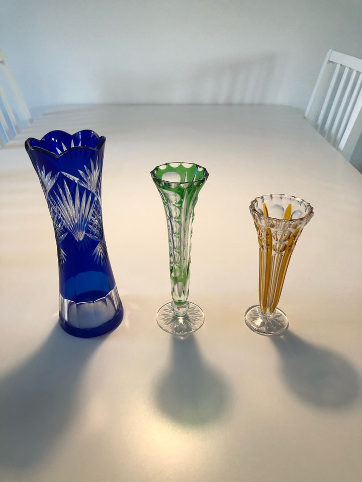 Glas, Vase, Bøhmisk krystal