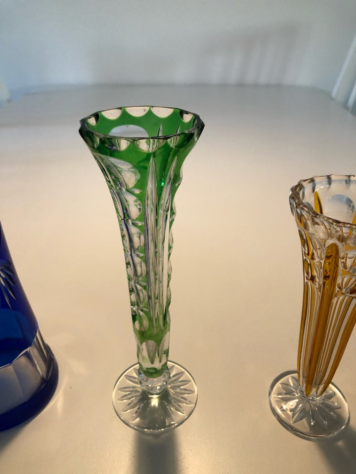 Glas, Vase, Bøhmisk krystal