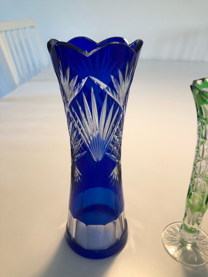 Glas, Vase, Bøhmisk krystal